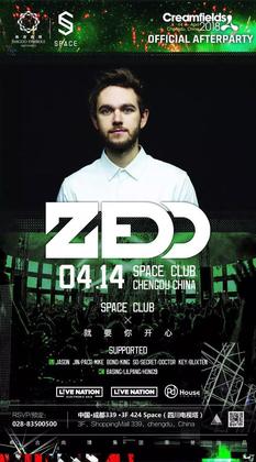 Zedd @Space Club - 成都(取消)